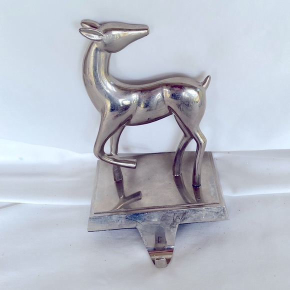 Set Of 3 Gently Used Very Cute Silver Deer Holders. - Picture 4 of 9